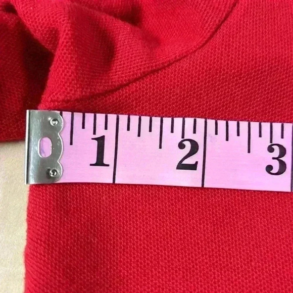 Men's Chaps Red 3 Button Shirt Size M - Picture 6 of 9